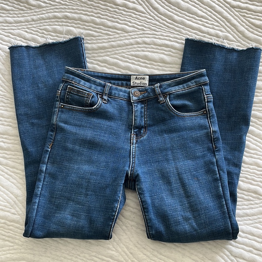 Acne stretch lined denim